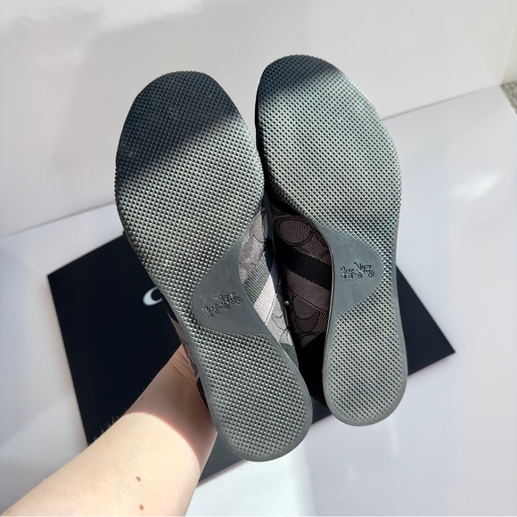 Brand New Coach Kelson Black and Gray Signature Monogram Shoes - Size 6 - Picture 6 of 6